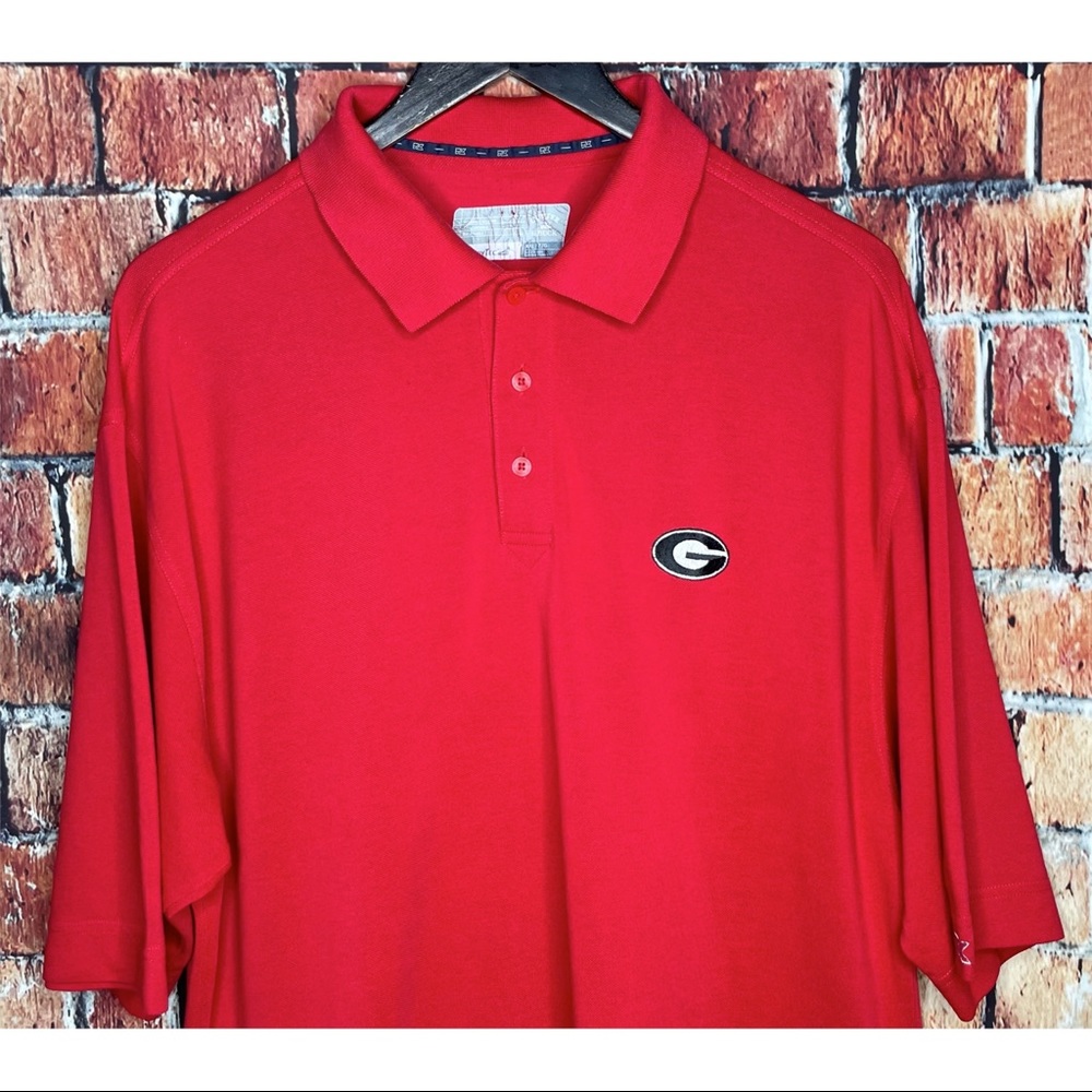 Georgia Bulldogs UGA Red Short Sleeve Polo Shirt